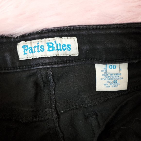 Paris Blues Super Skinny Black Jeans - Picture 3 of 4